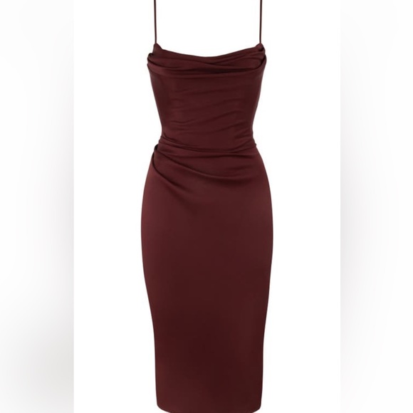 House of CB Anja satin corset midi dress size small. EUC - Picture 2 of 7